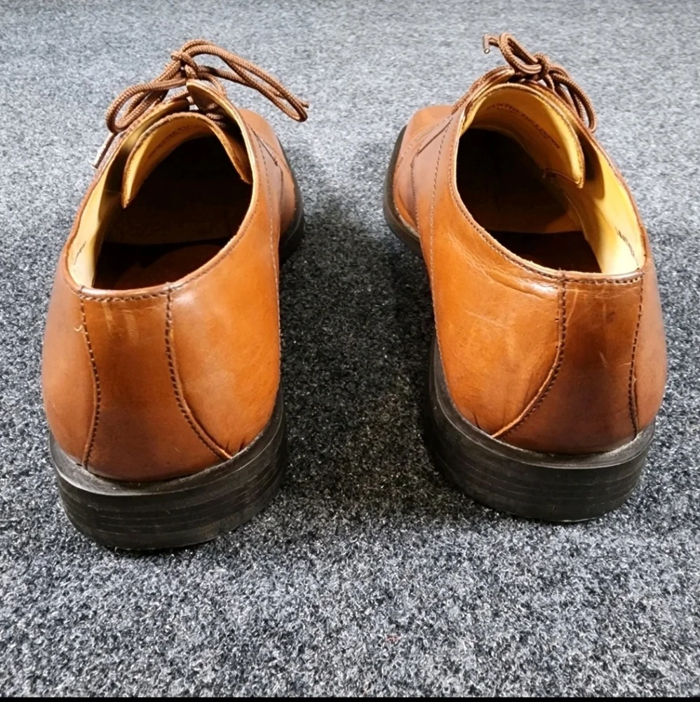 Adolfo Oxford Derbys Lace Up Men's 11  Shoes Brown Heel‎ & Toe Guards On Sole